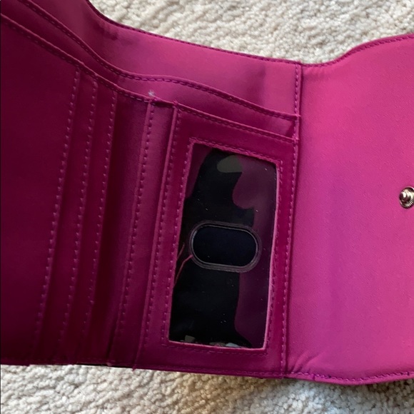 NWT. Nine & company black/ pink initial “S” wallet - Picture 3 of 8